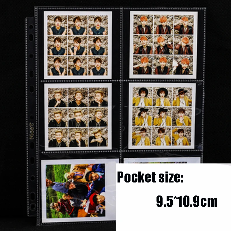 20Pages/Lot 6 8 Pockets 11 holes Cards Page Trading Gaming 9.5CM*10.9CM Card sleeves Protector for MGT/PKM Star Board Games Card
20Pages/Lot 6 8 Pockets 11 holes Cards Page Trading Gaming 9.5CM*10.9CM Card sleeves Protector for MGT/PKM Star Board Games Card