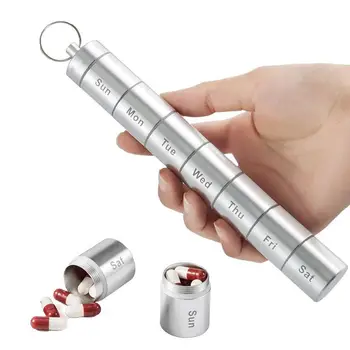 Portable Waterproof Pill Shape Aluminum Alloy Pill Box Case Bottle Cache Drug Holder Container With Keychain
Portable Waterproof Pill Shape Aluminum Alloy Pill Box Case Bottle Cache Drug Holder Container With Keychain
