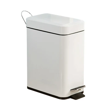 Trash Can Bathroom Kitchen Living Room Office 5L Garbage DustBin Storage Bucket Storage Box Waste Can White
Trash Can Bathroom Kitchen Living Room Office 5L Garbage DustBin Storage Bucket Storage Box Waste Can White