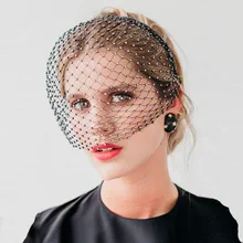 Black Headband Veils Hair Accessories Wedding for Bridal Crystal Beaded Birdcage White Face Net Mask Veil Charming Fascinator
Black Headband Veils Hair Accessories Wedding for Bridal Crystal Beaded Birdcage White Face Net Mask Veil Charming Fascinator