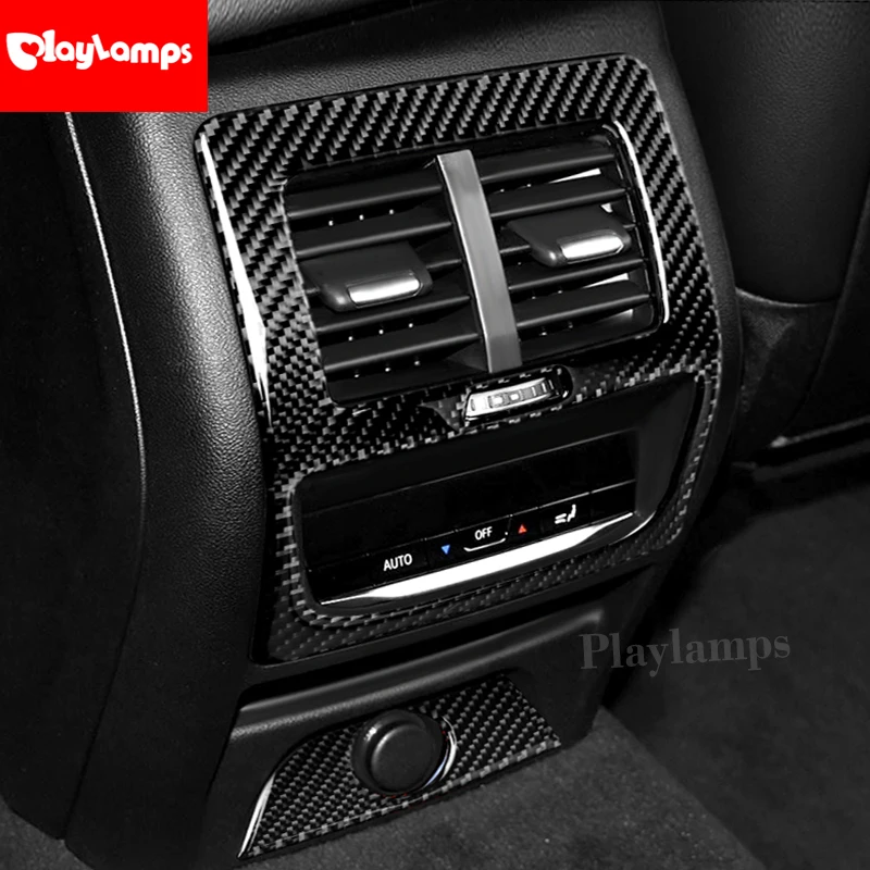 Car Styling For BMW G01 G02 X3 X4 Carbon Fiber Car Center Console Rear Air Conditioning Outlet Vent Frame Car stickers Decals
Car Styling For BMW G01 G02 X3 X4 Carbon Fiber Car Center Console Rear Air Conditioning Outlet Vent Frame Car stickers Decals