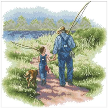 Go fishing patterns Counted Cross Stitch 11CT 14CT 18CT DIY Cross Stitch Kits Embroidery Needlework Sets home decor
Go fishing patterns Counted Cross Stitch 11CT 14CT 18CT DIY Cross Stitch Kits Embroidery Needlework Sets home decor