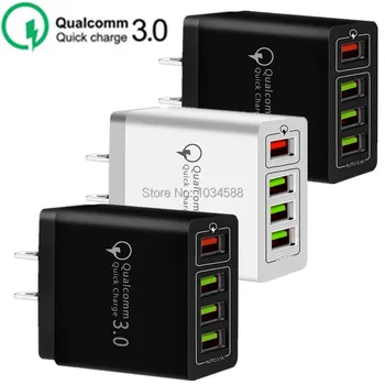 Universal Quick Charging Power Adapter Eu US 4 USb Ports Wall Charger Travel Adapter For IPhone 7 8 11 Samsung Android phone pc
Universal Quick Charging Power Adapter Eu US 4 USb Ports Wall Charger Travel Adapter For IPhone 7 8 11 Samsung Android phone pc