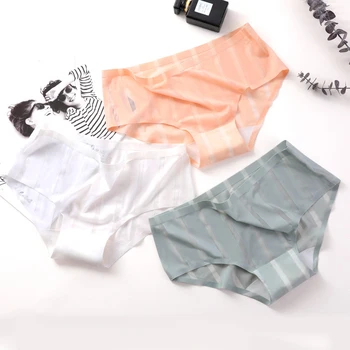 Women Ice Silk Panties Seamless Briefs Transparent Underwear Soft Lingerie Female Underpants Comfort Intimates Thong #F
Women Ice Silk Panties Seamless Briefs Transparent Underwear Soft Lingerie Female Underpants Comfort Intimates Thong #F