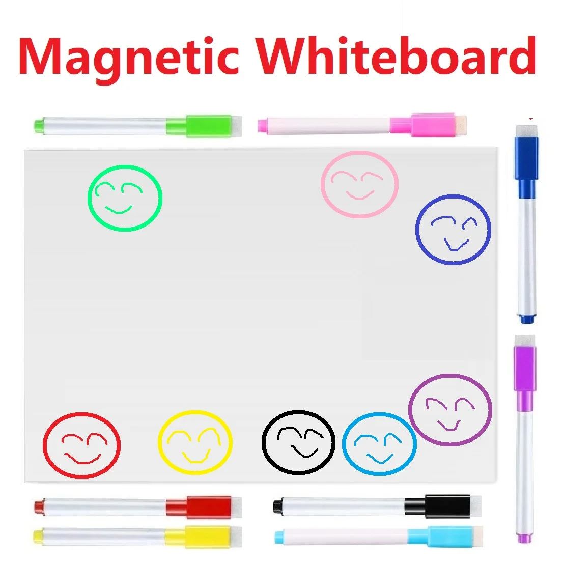 Magnetic Dry-erase Whiteboard Sheet for Fridge Magnet Markers Eraser Magnets Refrigerator White Board Planner Organizer Note Pad
Magnetic Dry-erase Whiteboard Sheet for Fridge Magnet Markers Eraser Magnets Refrigerator White Board Planner Organizer Note Pad