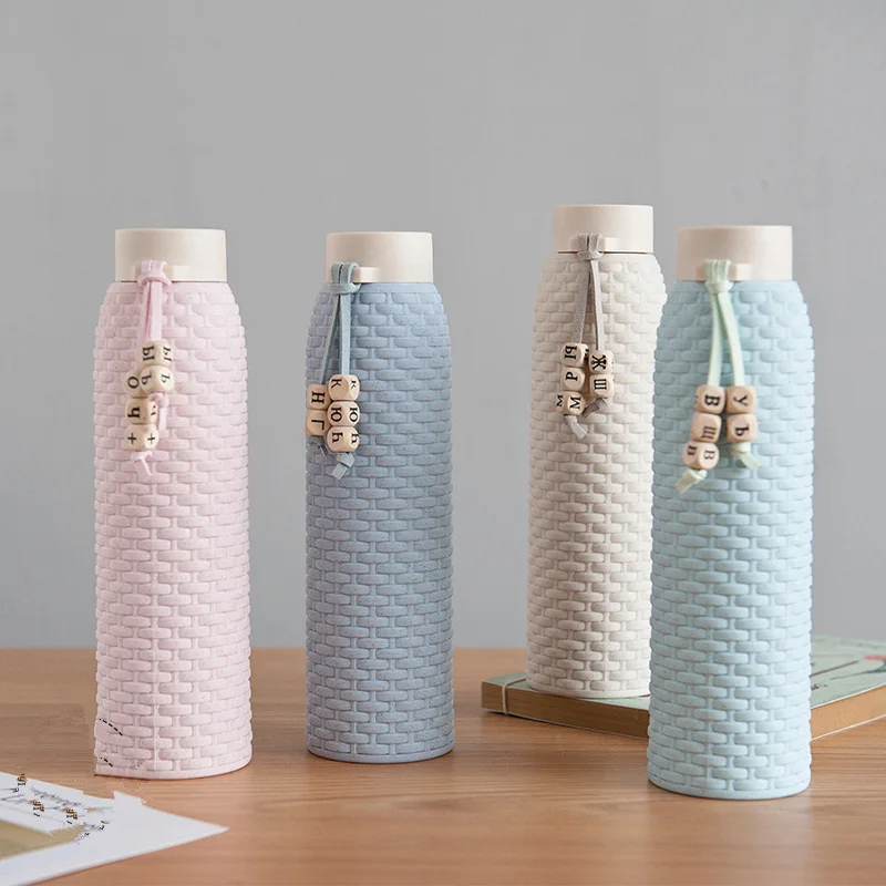310ML Double Glass Water Bottle Anti-scalding Vacuum Imitation Rattan Bottle with Rope for Girls Tote Cute Water Bottle Round
310ML Double Glass Water Bottle Anti-scalding Vacuum Imitation Rattan Bottle with Rope for Girls Tote Cute Water Bottle Round