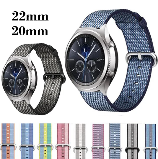

20 22mm Strap For Samsung gear sport S2 S3 steel belt 42mm and 46mm border Galaxy classic Watchband Bracelet huami amazifit BiP