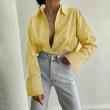 2022 New Spring Summer Basic Women Plain Shirts Loose Blouses Korean Female Tops Long Sleeves Chic Chemise Turn-down Collar
2022 New Spring Summer Basic Women Plain Shirts Loose Blouses Korean Female Tops Long Sleeves Chic Chemise Turn-down Collar