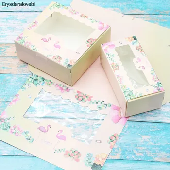 40 Pcs Flamingo Gift Paper Box Birthday Wedding Party Kraft Paper Box With Window Cake Packaging Candy Cookies Cupcake Boxes
40 Pcs Flamingo Gift Paper Box Birthday Wedding Party Kraft Paper Box With Window Cake Packaging Candy Cookies Cupcake Boxes