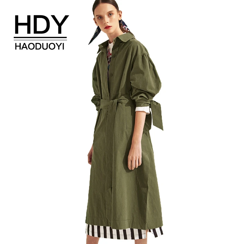 HDY Haoduoyi Women Autumn Basic Solid Causal Long Sleeve Tie-wasit Button-down Cotton Boyfriend Style Plus Size Loose Coat
HDY Haoduoyi Women Autumn Basic Solid Causal Long Sleeve Tie-wasit Button-down Cotton Boyfriend Style Plus Size Loose Coat