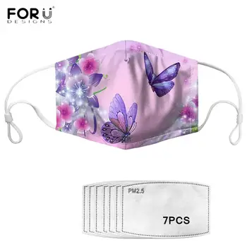 FORUDESIGNS 3D Beautiful Butterfly Pattern Woman Anti-dust Mask with 7Pcs Filters PM2.5 Adults Reusable Breathable Mouth Mask
FORUDESIGNS 3D Beautiful Butterfly Pattern Woman Anti-dust Mask with 7Pcs Filters PM2.5 Adults Reusable Breathable Mouth Mask