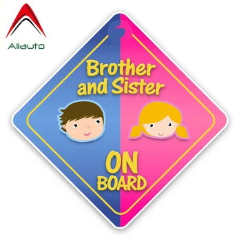 Aliauto Warning Sign Car Sticker Lovely Brother and Sister Baby on Board Vinyl Decal for Volkswagen Hyundai Peugeot,15cm*15cm
Aliauto Warning Sign Car Sticker Lovely Brother and Sister Baby on Board Vinyl Decal for Volkswagen Hyundai Peugeot,15cm*15cm