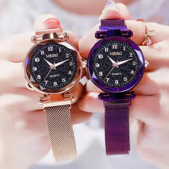 Fashion Luminous Starry Sky Watches Flat Glass Quartz Mesh With Magnetic Buckle Ladies Dress Watch 2020 Hot Sale Dropshipping
Fashion Luminous Starry Sky Watches Flat Glass Quartz Mesh With Magnetic Buckle Ladies Dress Watch 2020 Hot Sale Dropshipping