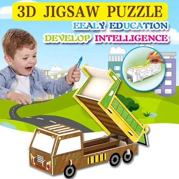 3D Puzzle DIY Hand Drawing Model Cardboard Puzzle Assembled 3ml Cartoon Car Puzzle Toys Educational Leaning Toys пазлы для взрос
3D Puzzle DIY Hand Drawing Model Cardboard Puzzle Assembled 3ml Cartoon Car Puzzle Toys Educational Leaning Toys пазлы для взрос