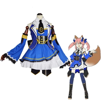 

Anime FGO Tamamo No Mae Cosplay Costume Fate Grand Order Idol Stage Uniform Halloween Chrismas Carvinal Dress