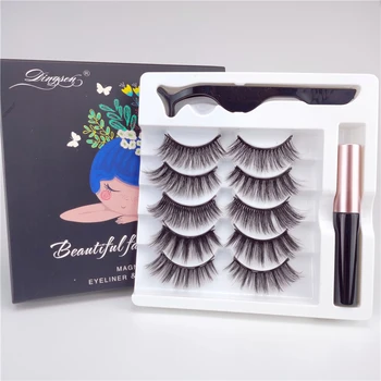 3D Eyelashes Thick Makeup False Eyelashes 5 Pairs Magnetic Liquid Eyeliner Set Makeup Tools Eyelash box
3D Eyelashes Thick Makeup False Eyelashes 5 Pairs Magnetic Liquid Eyeliner Set Makeup Tools Eyelash box