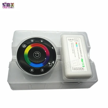 2016 New DC12V-DC24V LED Touch Round RGB Controller 18A 7 Keys RF Remote controller for 5050 3528 2835 LED strip lights
2016 New DC12V-DC24V LED Touch Round RGB Controller 18A 7 Keys RF Remote controller for 5050 3528 2835 LED strip lights