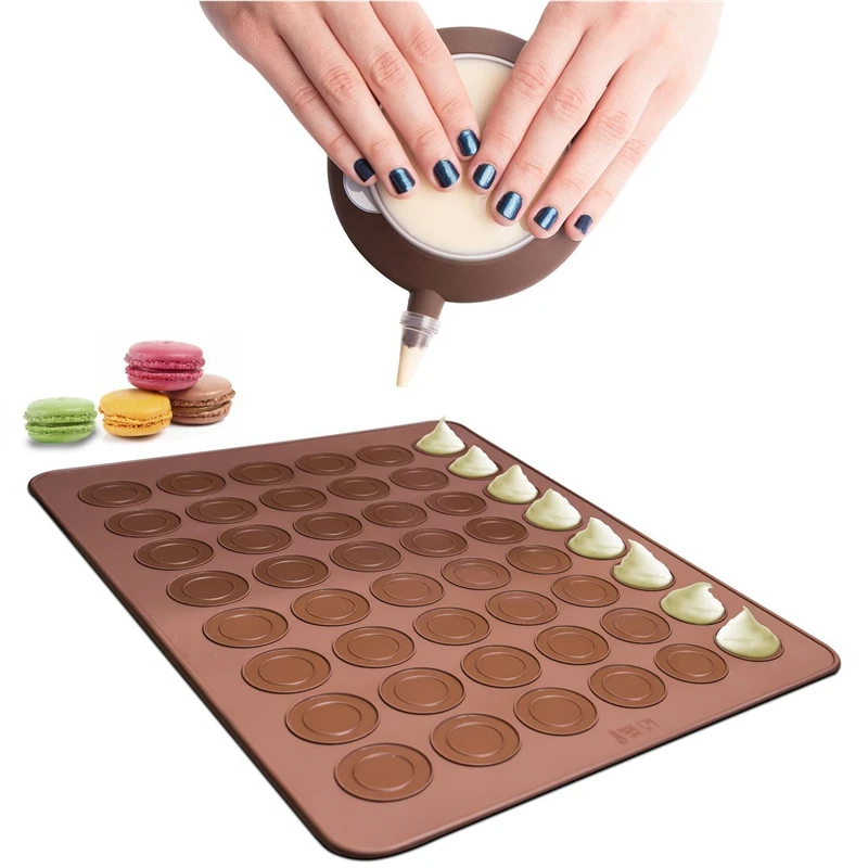48-Cavity Silicone Macaron Macaroon Cake Pastry Oven Baking Mould Sheet Mat DIY Mold Baking Mat Kitchen Bakeware tools
48-Cavity Silicone Macaron Macaroon Cake Pastry Oven Baking Mould Sheet Mat DIY Mold Baking Mat Kitchen Bakeware tools