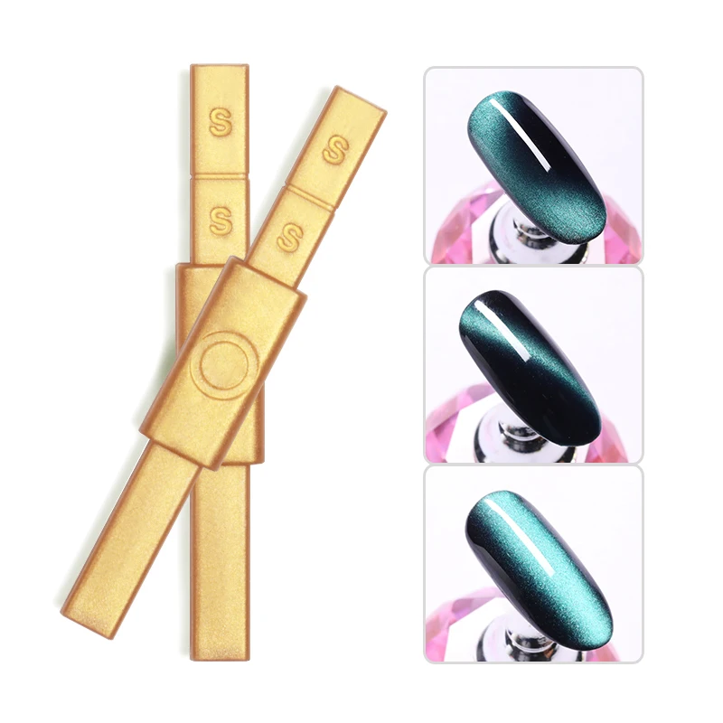

1 PC Gold Color Magnetic Stick Multi-function Magnet Board for Cat Eye UV Gel Polish Strong Effects Nail Art Toolss