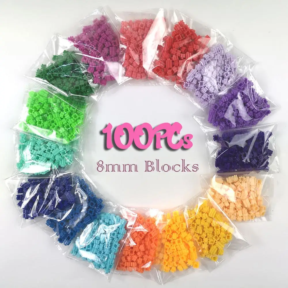 100PCs 8*8mm Diamond Building Blocks 29colors DIY 3D Small Brick For Children Figures Character Educational Toy Kids Gifts
100PCs 8*8mm Diamond Building Blocks 29colors DIY 3D Small Brick For Children Figures Character Educational Toy Kids Gifts