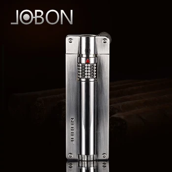 Jobon inflate gas lighter windproof ghost fire spray gun blue jet flame cigar lighter metal waterproof grinding wheel fire lock
Jobon inflate gas lighter windproof ghost fire spray gun blue jet flame cigar lighter metal waterproof grinding wheel fire lock