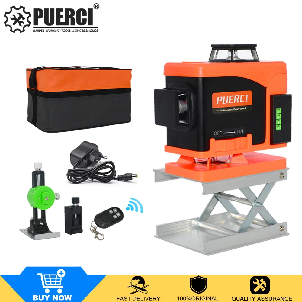 4D 16 Lines Green Laser Level Powerful Laser Beam Line Self-Leveling 360 Horizontal And Vertical Cross with Remote Control
4D 16 Lines Green Laser Level Powerful Laser Beam Line Self-Leveling 360 Horizontal And Vertical Cross with Remote Control