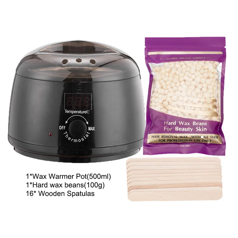 Wax Warmer Heater Pot Epilator Depilatory Kit Paraffin Machine with Hard Wax Bean Hair Removal Skin Care for Arm Leg And Body
Wax Warmer Heater Pot Epilator Depilatory Kit Paraffin Machine with Hard Wax Bean Hair Removal Skin Care for Arm Leg And Body
