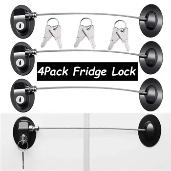 Refrigerator Door Locks(4-Pack),Mini Fridge Lock, File Cabinet Lock, Drawer Lock, Lock for Cabinet, Child Safety Lock
Refrigerator Door Locks(4-Pack),Mini Fridge Lock, File Cabinet Lock, Drawer Lock, Lock for Cabinet, Child Safety Lock