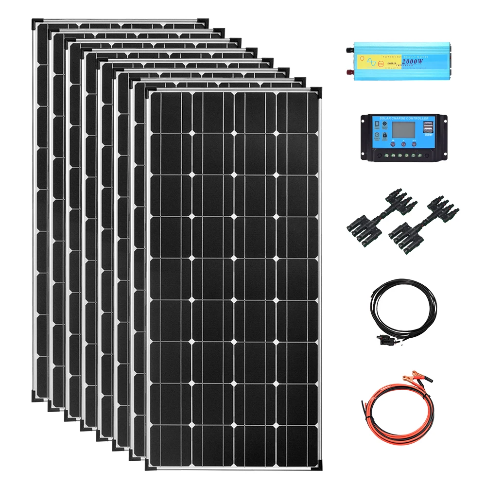 900w solar panel system 12v kit complete camping power 960w with 2000w inverter 2pcs 40A Controller for home RV battery Off-Grid
900w solar panel system 12v kit complete camping power 960w with 2000w inverter 2pcs 40A Controller for home RV battery Off-Grid