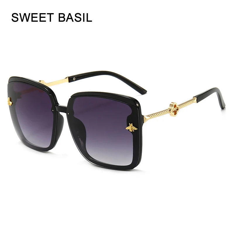 SWEET BASIL 2020 Vintage Square Bee Sunglasses Women Luxury Brand Oversized Sun Glasses Female Eyewear Alloy Legs Oculos UV400
SWEET BASIL 2020 Vintage Square Bee Sunglasses Women Luxury Brand Oversized Sun Glasses Female Eyewear Alloy Legs Oculos UV400