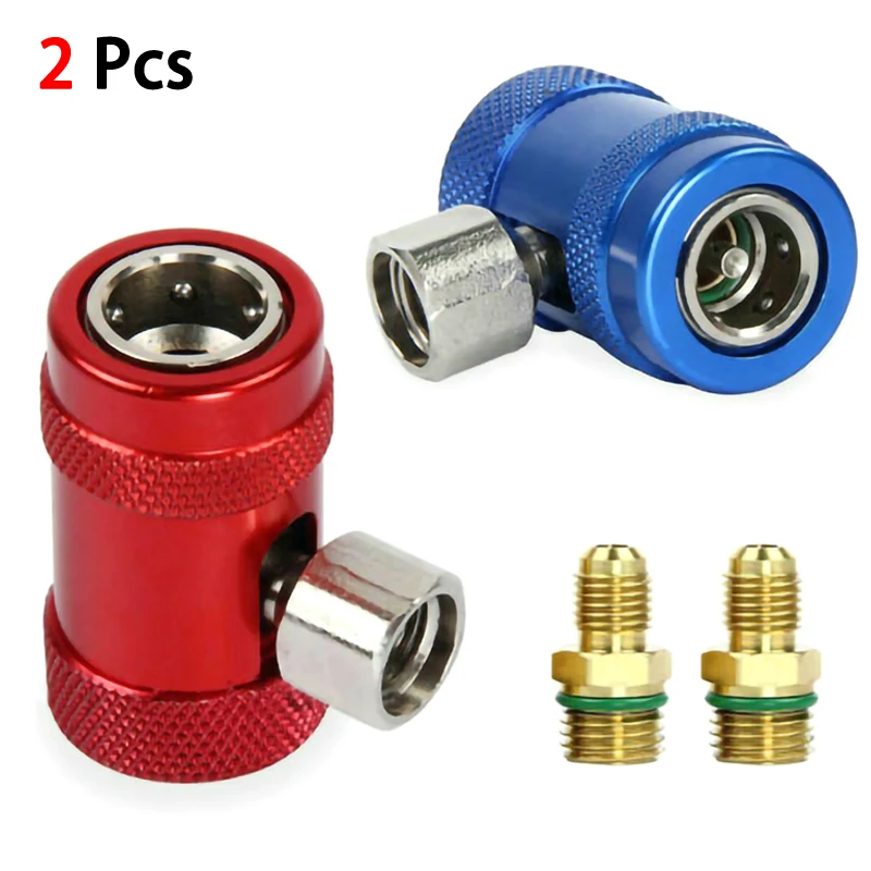 2pcs R1234yf Quick Fitting Refrigerant Air Conditioning Adapter High Low Quick Coupler Connector A/C fluoride adding Adapters
2pcs R1234yf Quick Fitting Refrigerant Air Conditioning Adapter High Low Quick Coupler Connector A/C fluoride adding Adapters