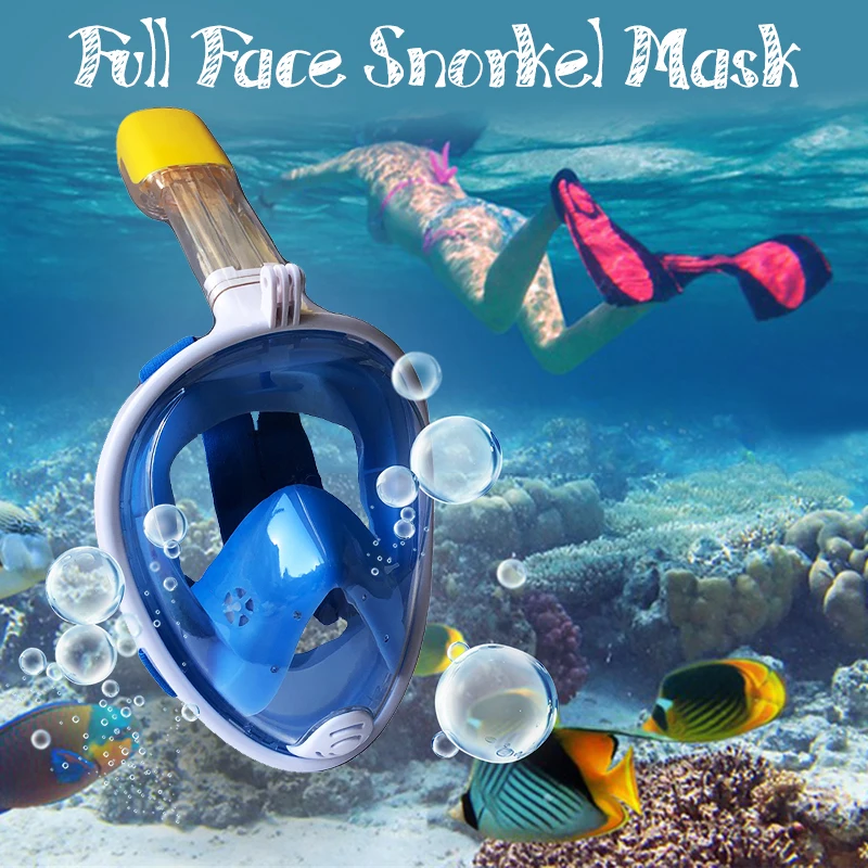 Scuba Diving Mask Respirator Snorkeling Mask Anti Fog Full Face Waterproof Swimming Masks 180° Panoramic Swim Diving Equipment
Scuba Diving Mask Respirator Snorkeling Mask Anti Fog Full Face Waterproof Swimming Masks 180° Panoramic Swim Diving Equipment