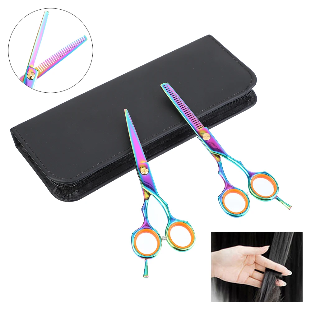 Manooby 5.5 Inch Salon Cutting Scissors + Thinning Scissors Hair Cutting Tools Profissional Hairdressing Scissors Styling Tools
Manooby 5.5 Inch Salon Cutting Scissors + Thinning Scissors Hair Cutting Tools Profissional Hairdressing Scissors Styling Tools
