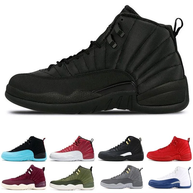 

12 12s Basketball shoes for mens Winterized black WNTR Gym red Flu game GAMMA BLUE Taxi the master men Sports Sneakers size 8-13