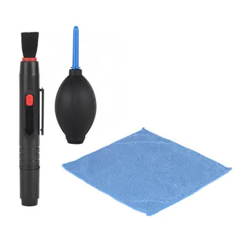 High Quality Camera Lens Screen Cleaning Dust Blower Brush Cleaning Cloth Kit For DSLR Cameras
High Quality Camera Lens Screen Cleaning Dust Blower Brush Cleaning Cloth Kit For DSLR Cameras