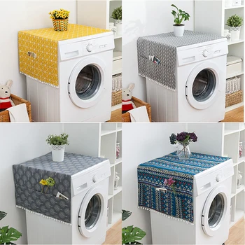 Faux Linen Washing Machine Cover with Pocket Refrigerator Top Cover Microwave Oven Dustproof Cover Household Home Storage
Faux Linen Washing Machine Cover with Pocket Refrigerator Top Cover Microwave Oven Dustproof Cover Household Home Storage