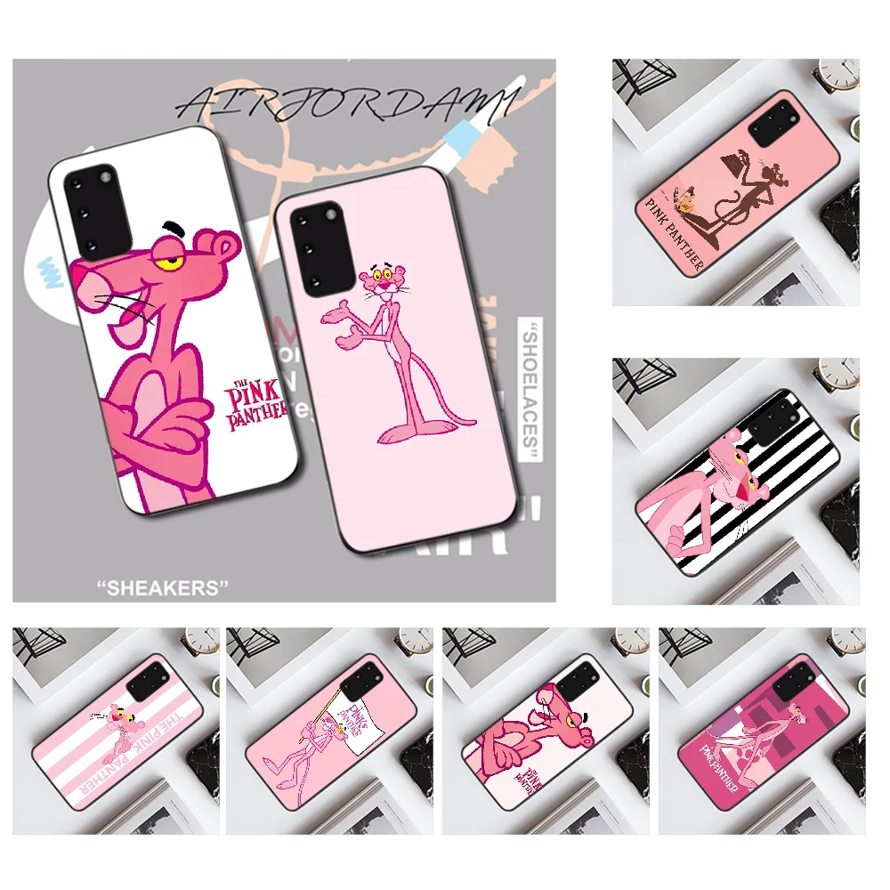 NBDRUICAI Pink Panther lovely TPU black Phone Case Cover Hull for Samsung S20 plus Ultra S6 S7 edge S8 S9 S10 5G | Мобильные