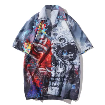 Men Rock Streetwear Shirt Excellent Quality Half Skull Camisa Hombre Casual Short Sleeve Hawaii Clothes Fit Summer 2020 Shirts
Men Rock Streetwear Shirt Excellent Quality Half Skull Camisa Hombre Casual Short Sleeve Hawaii Clothes Fit Summer 2020 Shirts