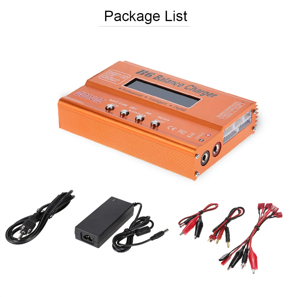 Original RC Drone Parts B6 Mini Multi-functional Balance Charger Discharger for LiPo Lilon LiFe NiCd NiMh Pb Battery
Original RC Drone Parts B6 Mini Multi-functional Balance Charger Discharger for LiPo Lilon LiFe NiCd NiMh Pb Battery