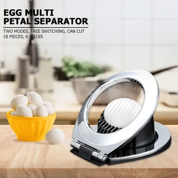 Stainless Steel Boiled Egg Cutter Two Modes Household Egg-Cutting Device Multifunction Egg Slicer Kitchen Gadget Tool 11.5x9.5cm
Stainless Steel Boiled Egg Cutter Two Modes Household Egg-Cutting Device Multifunction Egg Slicer Kitchen Gadget Tool 11.5x9.5cm