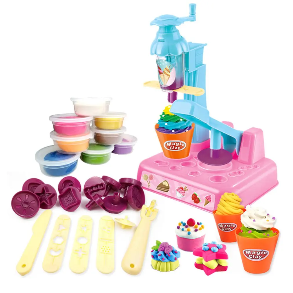 Children'S Plasticine Mold Ice Cream Set Ice Cream Pasta Machine Clay Toy Color Mud Manual Mud Parent-Child Interaction
Children'S Plasticine Mold Ice Cream Set Ice Cream Pasta Machine Clay Toy Color Mud Manual Mud Parent-Child Interaction
