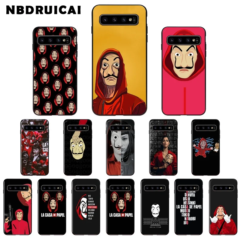 Мягкий чехол для телефона NBDRUICAI La Casa De Papel TPU Samsung S9 plus S5 S6 edge S7 S8 S10 E plus|Бамперы| |