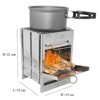 BBQ BOIL Charcoal Stove Stove Pot Wood Burning 201 Stainless Steel Silver Cooker Cooking System Camping Stove Traveling Hiking
BBQ BOIL Charcoal Stove Stove Pot Wood Burning 201 Stainless Steel Silver Cooker Cooking System Camping Stove Traveling Hiking