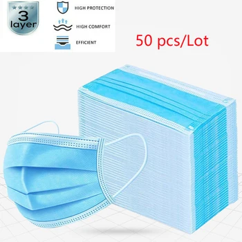 50pcs Mouth MaskDisposable Mask Protective Non-woven Melt Blown Three-layer Mouth Mask
50pcs Mouth MaskDisposable Mask Protective Non-woven Melt Blown Three-layer Mouth Mask