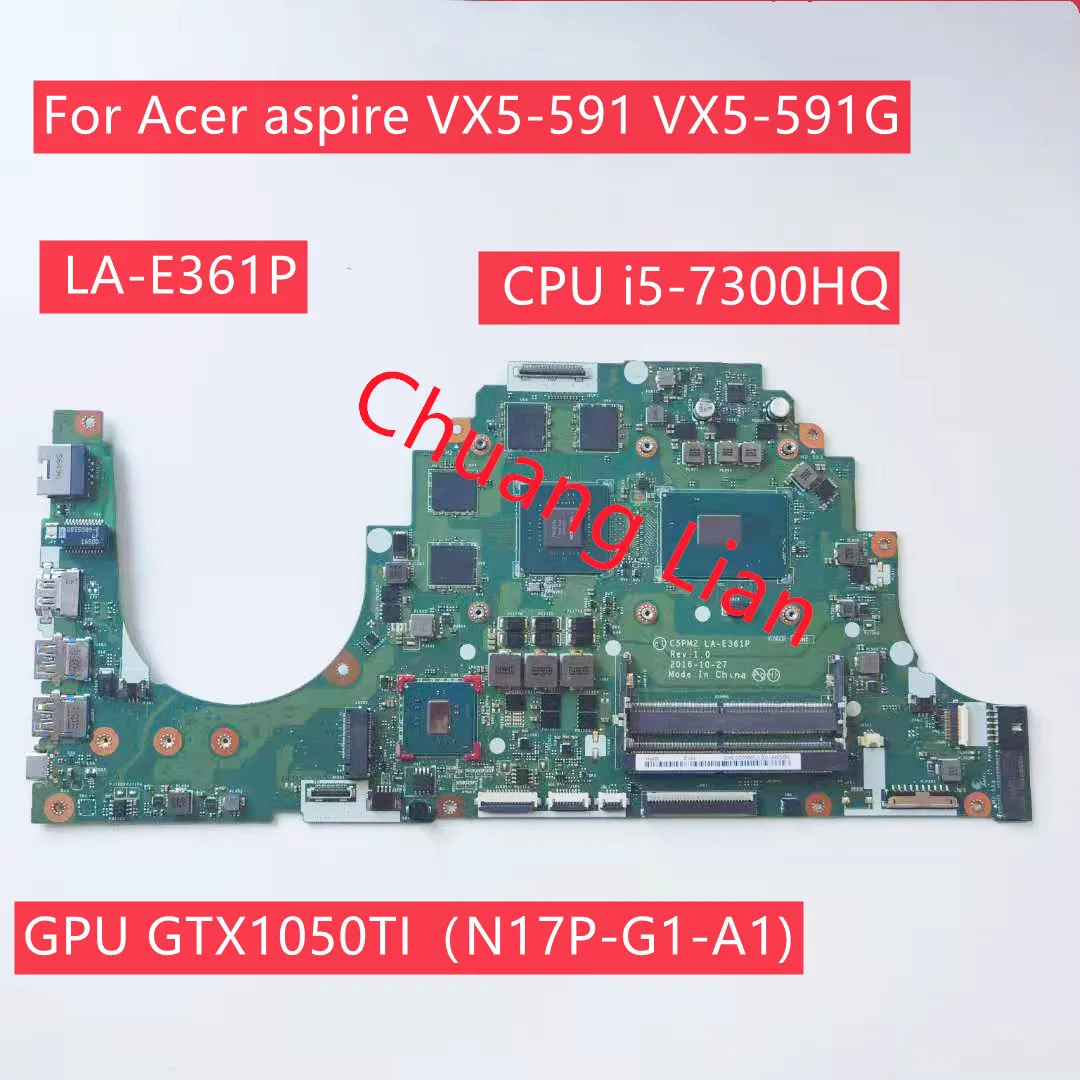 C5PM2 LA-E361P для Acer aspire VX5-591 VX5-591G материнская плата портативного компьютера с