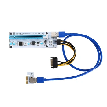 Newest Riser 007C PCI-E PCI Express 1x to 16x Mining Machine Extender Riser Card Adapter 15Pin to 6Pin Power Cable USB 3.0 Cable
Newest Riser 007C PCI-E PCI Express 1x to 16x Mining Machine Extender Riser Card Adapter 15Pin to 6Pin Power Cable USB 3.0 Cable