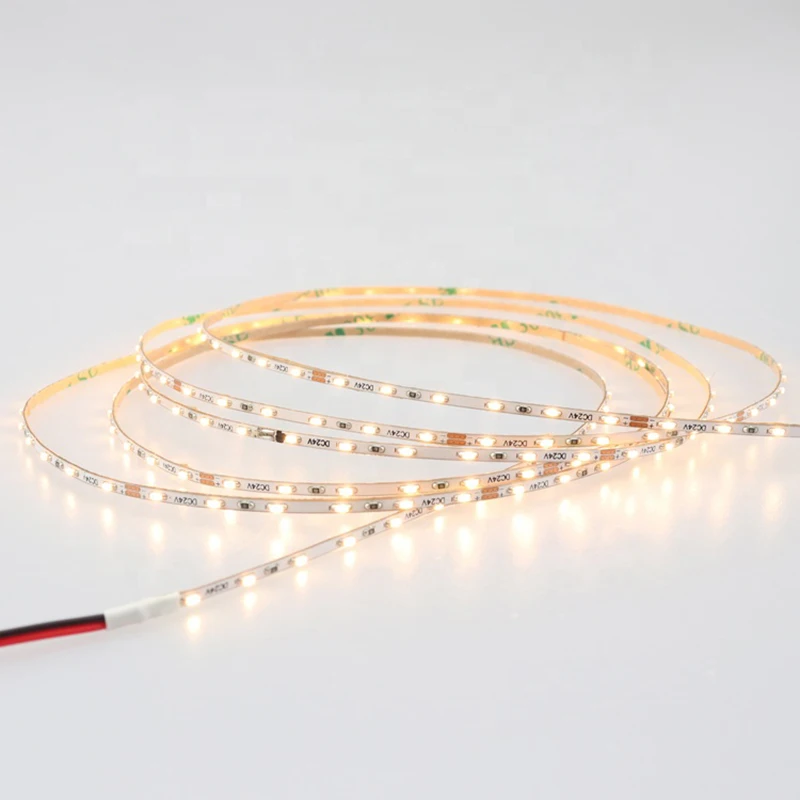 Тонкая Светодиодная лента 2 мм шириной 1808 DC24V108Led/m CRI95 гибкая светодиодная высокой