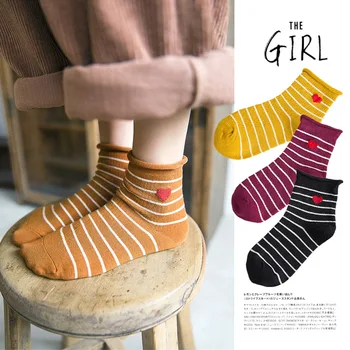 Girls Cotton Striped Colorful Women Sox Harajuku Designer Retro Casual Short Socks 
Girls Cotton Striped Colorful Women Sox Harajuku Designer Retro Casual Short Socks