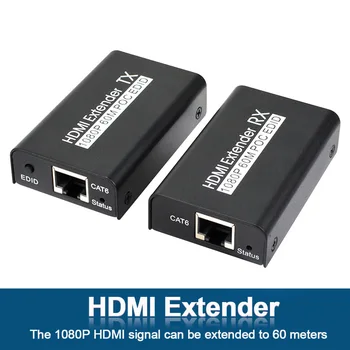 1080P 60m Receiver HDMI Extender Transmission Transmitter Full HD Network POC EDID Home Adapter Plug And Play Over Ethernet
1080P 60m Receiver HDMI Extender Transmission Transmitter Full HD Network POC EDID Home Adapter Plug And Play Over Ethernet