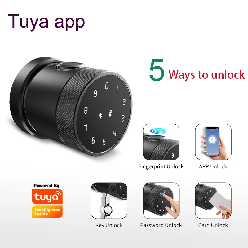 Fingerprint Lock Tuya Smart Home Remote Control Combination Knob Electric Wooden Door Lock 5Ways To Unlock
Fingerprint Lock Tuya Smart Home Remote Control Combination Knob Electric Wooden Door Lock 5Ways To Unlock